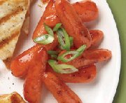 Papilotes de carottes au chili et  la framboise