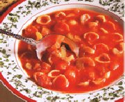 Potage aux tomates à l'italienne