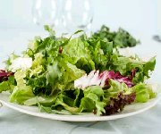 Salade de verdures, vinaigrette à l'estragon