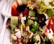 Salade déchiquetée grecque 